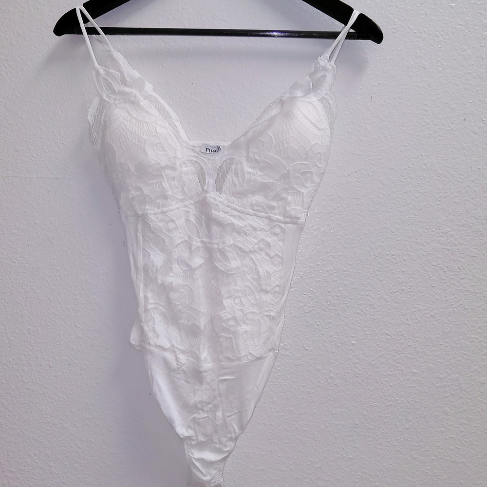 Rue21 White Lace Bodysuit